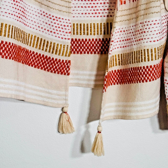 Soft Surroundings Cardigan Women’s Large Juliet Woven Tassel Topper lightweight - Picture 7 of 7